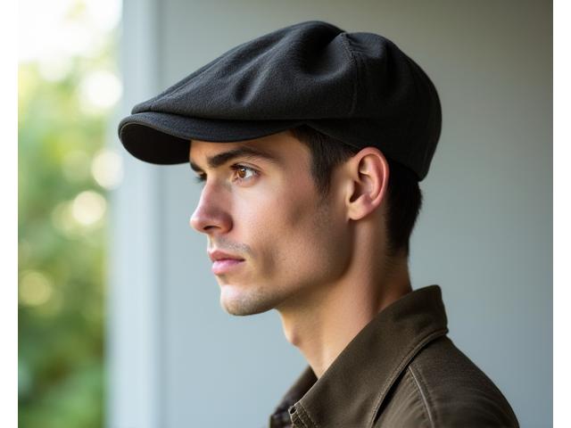 Model wearing The Classic Series cap